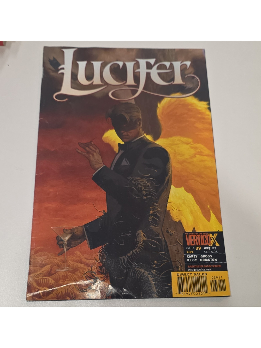 Vertigo/DC Lucifer #39 Single Issue Comic Color Carey Gross Jock Cover